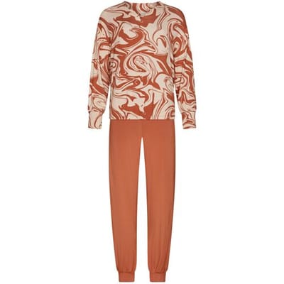 Pastunette Premium - Pyjama - Eternal - Viscose - Beige/Terra - Maat 36