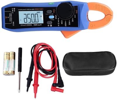 Stroomtang Multimeter - Spanningsmeter - Elektra meten - Bluetooth Connectie - 20000 Tellingen - Zwart