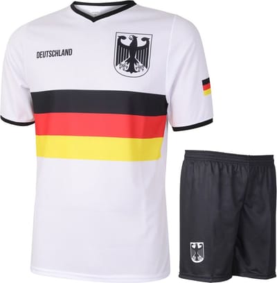 Duitsland Voetbaltenue Thuis Vlag - Voetbal Tenue Kinderen - Shirt en Broekje - Jongens en Meisjes - Volwassenen - Heren en Dames - Maat M