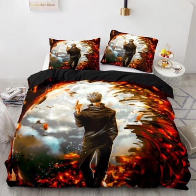 Jujutsu Kaisen Beddengoed Collectie Voor Tieners Jongens VolwassenenSatoru Gojo Beddengoed CollectieAnime Beroemde Dekbedovertrek Collecties Twin Queen King 135x200cm 2pcs