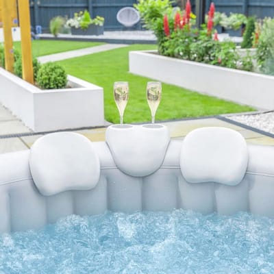 Hoofdsteunen en Drankhouder Set voor Opblaasbare Hot Tubs - 3 Stuks