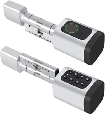 Bluetooth Slim deurslot 45-90mm - Elektronisch Cilinderslot voor Houten en UPVC Deuren met Vingerafdruk en Toetsenbord Unlock
