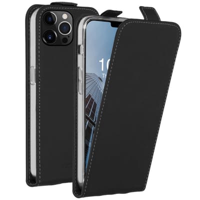 Accezz Hoesje - Geschikt voor Apple iPhone 13 Pro - Flipcase - Zwart