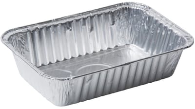 200x Aluminium bakje - 850cc - grillbak - bbq - 19,5x14x5 - IMES