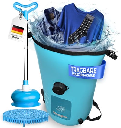 Opvouwbare Draagbare Wasmachine voor Handwas - Compact en Lichtgewicht voor Camping en Reizen