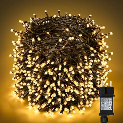 Verlichte Sfeerlampen 30 m met 300 LED's voor Kerst, Tuin en Feestjes - IP44 Waterdicht en Laag Voltage voor Binnen en Buiten Gebruik