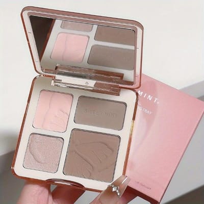 Gezichtshighlighter Make-uppalet Gezicht Blijvende gloed Verhelderen Contour Shimmer Matte poeder 3D Neusschaduw Cosmetica