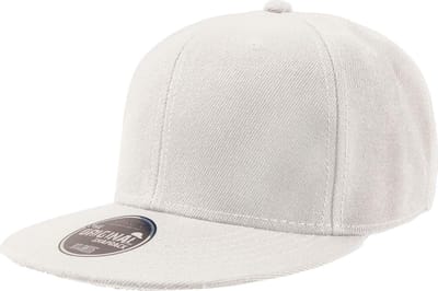 Atlantis Snap Back Flat Visor 6 Panel Cap (Wit)