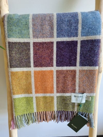 Wollen Plaid - MULTI BLOCK Multi (Merino) 140x185cm - Bronte x Plaids.shop