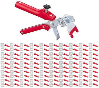 Tegel Leveling Systeem - Tegelzetters Gereedschap - Vloeren Egaliseren - Herbruikbare Wiggen - 1.5mm - Transparant