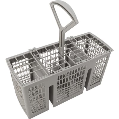 Panier de rangement universel pour lave-vaisselle, multifonctionnel, pour ustensiles et couverts, en plastique gray
