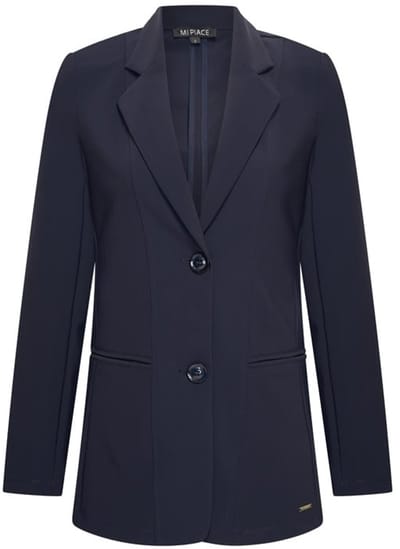 MI PIACE - Bonded Travel Lang Blazer 202634 Dark Blue - Maat : M