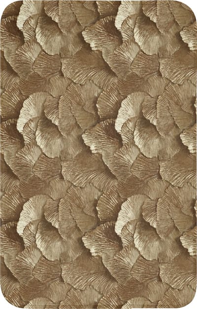 WC mat 50x80 cm - Antislip - Organisch - Patroon - Bladeren - Goud - Toiletmat - Vloermat - Douchemat - Toilet tapijt - Toiletmatten