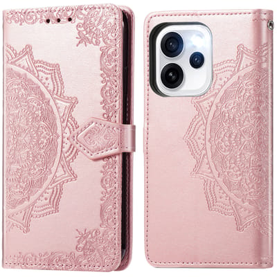 imoshion Hoesje - Geschikt voor Oppo Reno15 F (5G) - Mandala Bookcase - Rose Gold