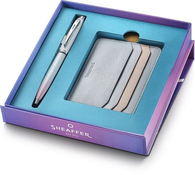 Sheaffer balpen - giftset 100 Expressions 9376 - parelmoer - met creditcardhouder