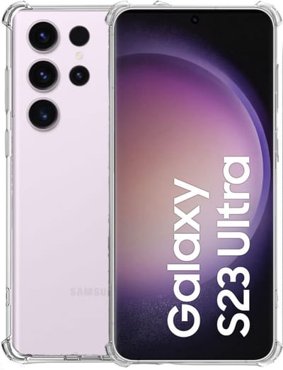 Geschikt voor Samsung S23 Ultra Hoesje – Shock Proof Case – Cover Transparant