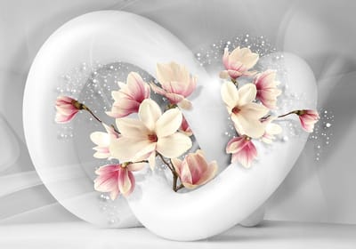 Sprout In White Photo Wallcovering