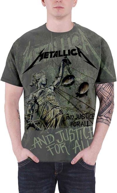 Metallica T-Shirt voor Mannen - Grijs Neon Design