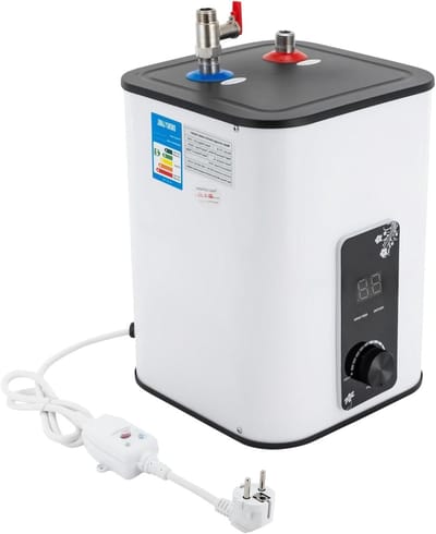 Mini doorstroomboiler - Kleine boiler - Direct warm water - 8 Liter capaciteit - 29 x 29 x 29 cm