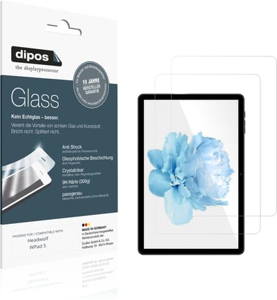 dipos – 2x Pantserfolie geschikt voor Headwolf WPad 5 | 9H Screenprotector