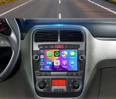 Autoradio 1/16GB met Carplay en Android auto | Geschikt voor Fiat Punto, Grande Punto Linea 2006-2013 | Radio scherm met Navigatie| 2006 2007 2008 2009 2010 2011 2012 2013