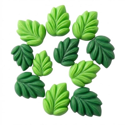 Groene blad koelkast magneten set van 10 stuks – decoratieve whiteboard magneten met cartoon blad design voor keuken, koelkast en kantoor