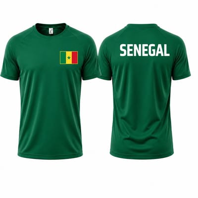 Landenteams Senegal - WK 2026 - Voetbal Shirt - Maat S - Voetbaltenue - Voetbal Spullen -Dry Fit - Ademend - Mesh - Raglan Mouwen