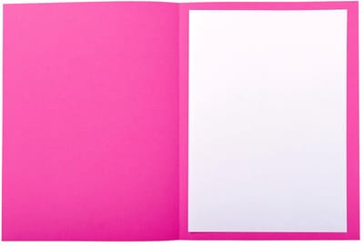 Exacompta 5x FOREVER 220 Pak 50 bedrukte dossiermappen 220g/m2 - 24x32cm voor A4. - Fuchsia - 435020E