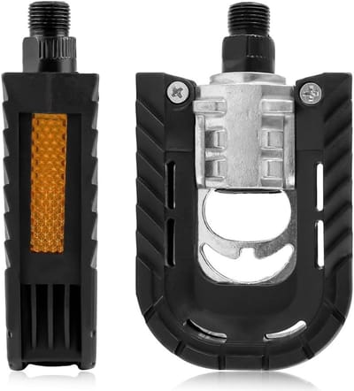 Aluminium Vouwpedalen voor Fietsen, MTB Pedalen met Reflectoren, Antislip Ontwerp voor Stads- en Trekkingfietsen