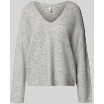 Regular fit gebreide pullover met pailletten, model 'ARIZONA'