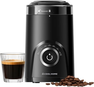 Onegrind Elektrische Koffiemolen - Koffiebonen Maler - 150W - Zwart - CoolHome