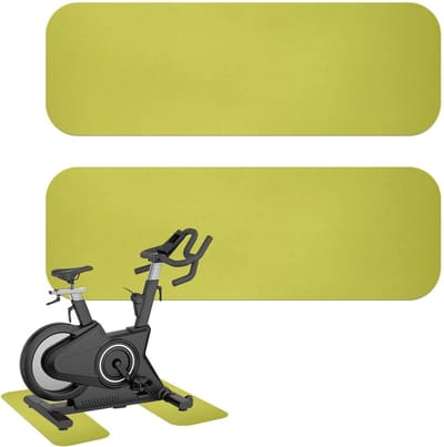 Vloerbeschermer Fitness - Trainingsmat Geluiddempend - Oefeningen Thuis - Trillingsdempende Technologie - 80 x 25 cm - Neon Groen