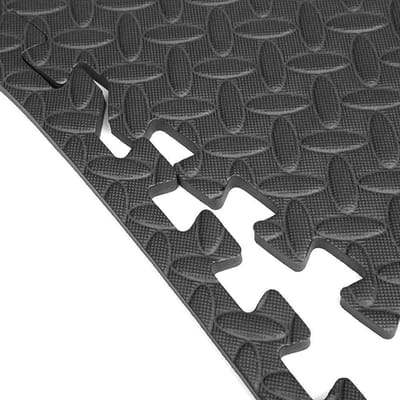 Meisterhome 1 cm dik  Zwembad ondergrond / Fitness/ Baby Kinder speelmat  - Zwembadvloer -Ondervloertegels - Zwembad tegels - Zwembad ondervloer - Tuin ondervloer - Tuintegels - Fitness mat - Fitness vloer rubber - Rubber vloermat - 6 x (2.16m²)