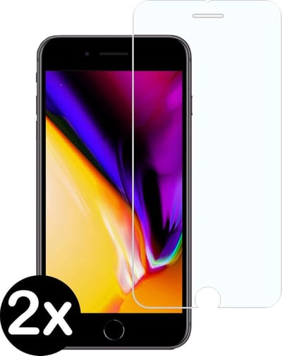 Screenprotector - 2 Stuks - Geschikt voor Apple iPhone 7 Plus - Extra Sterk - Beschermglas - Gehard Glas - Tempered Glass - Screen Protector