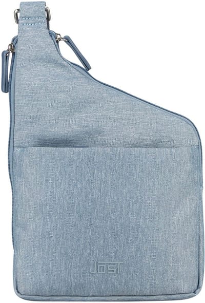 JOST schoudertas Bergen Crossbody Bag Misty Blue blauwgrijs