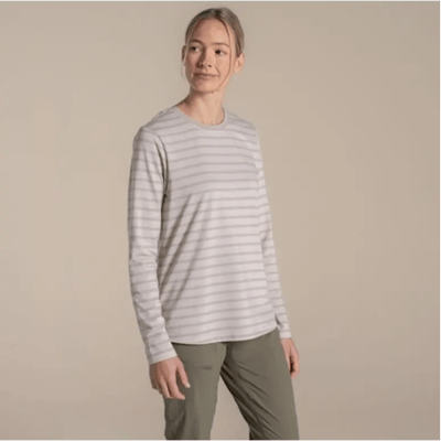 Craghoppers NosiLife Akona LS Top Dames (Maat - 16, Kleur - OysterStripe)