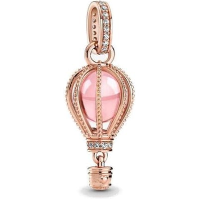 Nouvelle perle ballon en or rose pour bracelet à breloques de mode européenne, bijoux à faire soi-même P645 beige