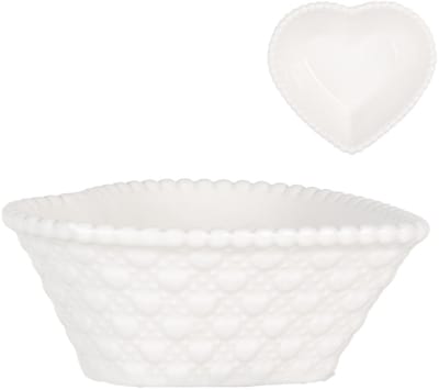 Clayre & Eef Kom 75 ml Wit Keramiek