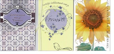 3 Luxe Vormsel Wenskaarten met Enveloppen - 12x17cm - Gevouwen Kaarten