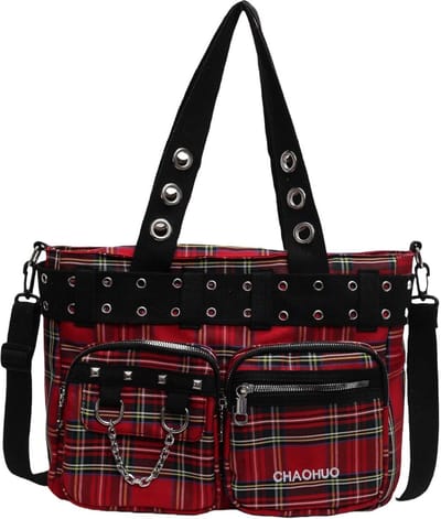 Grote Schoudertas Dames Canvas Tote Bag Y2K Stijl Handtas