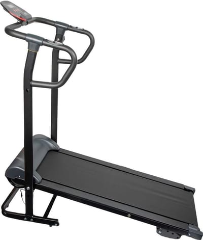 Magnetische Loopband - Hometrainer Fitness - Thuis Sporten - Opvouwbaar Ontwerp - 34x100cm Loopvlak - Zwart