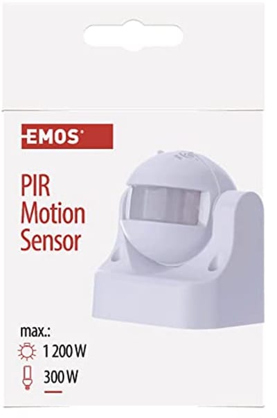 PIR Bewegingsmelder IP44 - Wit, 1 Stuk - Voor Binnen en Buiten
