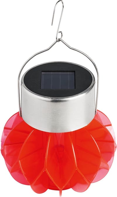 Melinera Decoratie LED-Solarlamp Rood 35cm