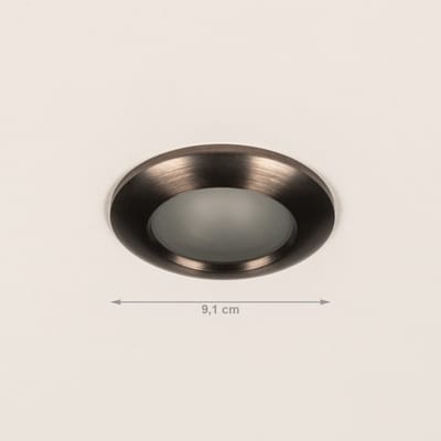 Lumidora Inbouwspot 75577 - JAIPUR - GU10 - Bruin-brons - Bruin - Metaal - Buitenlamp - Badkamerlamp - IP65 - ⌀ 9.1 cm