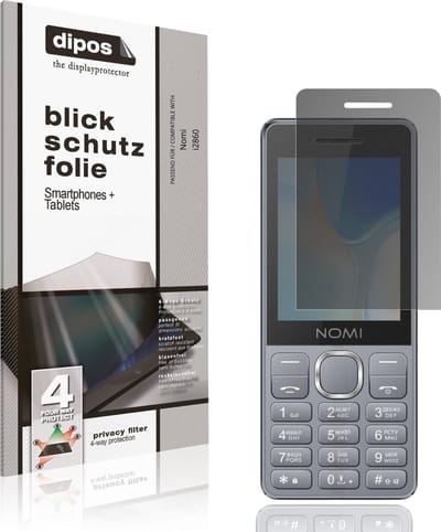 dipos – Matte Privacy Screenprotector geschikt voor Nomi i2860 | Anti-Spy Beschermfolie