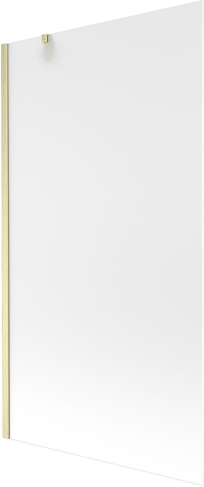 Mexen Next badwand 1-delig 100 x 150 , sneeuw, geborsteld goud - 895-100-000-00-30-55