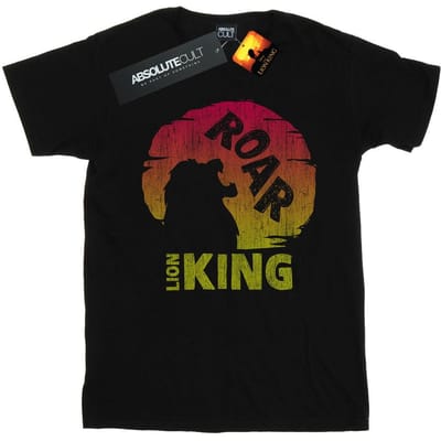 Disney Heren The Lion King Movie Roar T-Shirt (Zwart)