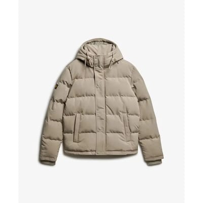 Superdry - Everest Korte Gewatteerde Jas Met Capuchon - Heren - Gewatteerde jassen