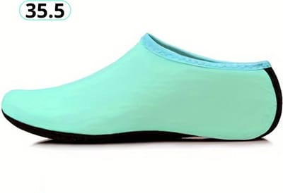 Bovista Waterschoenen Voor Kinderen & Volwassenen - Aqua Shoes - Aquaschoenen - Afzwemschoenen - Zwemles Schoenen - Turqoise - Maat 35.5