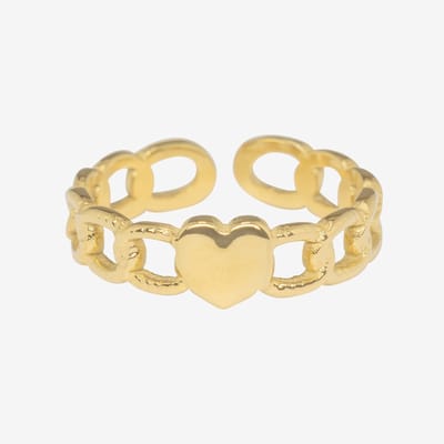 Essenza Heart Ring Gold